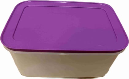 Tupperware Plastic Fridge Container - 2500 ml  (Purple, White)