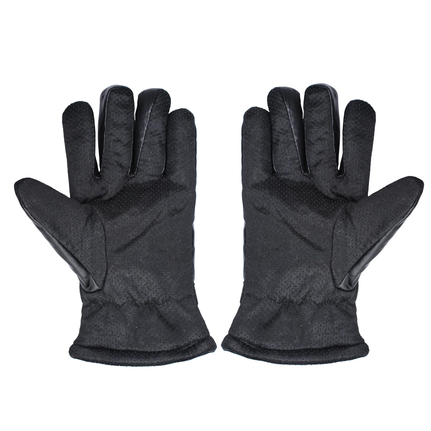  Men's Winter Warm Touchscreen Gloves, Windproof Waterproof Anti-Slip Leather Gloves for Driving, Cycling, Running, Outdoor Sports