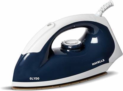 HAVELLS glydo 1000 W Dry Iron  (Charcoal Blue)