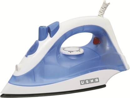 USHA SI 3713 1300 W Steam Iron  (White, Blue)