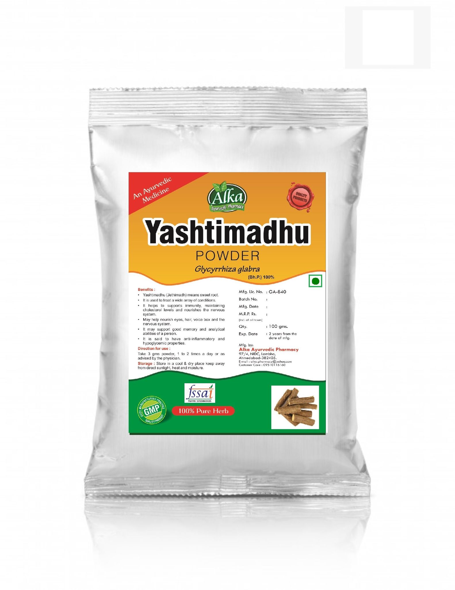 Natural Jethimadh Powder-100gm