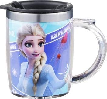 SKI Cherry Barbie Doll Stainless Steel Mug with Sipper Lid 350 ml Blue
