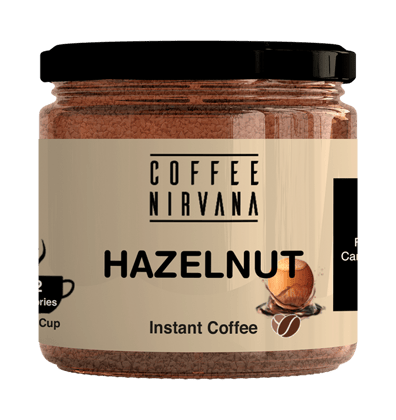 Coffee Nirvana Instant Coffee, Freeze Dried, Hazelnut Flavour, 70 g