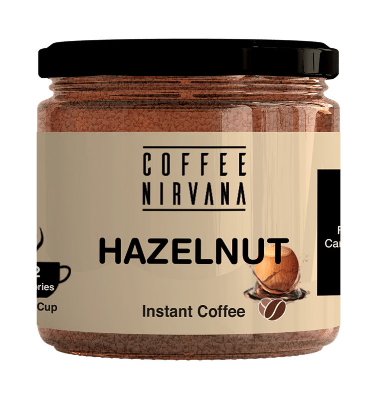 Coffee Nirvana Instant Coffee, Freeze Dried, Hazelnut Flavour, 70 g