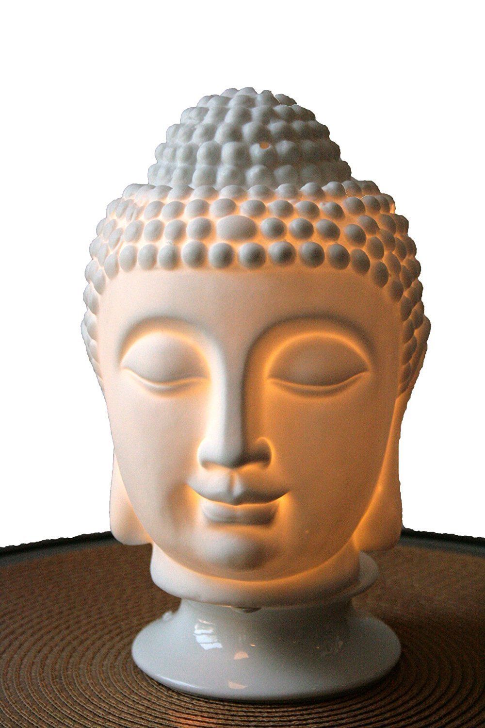 Crazy Sutra Ceramic White Buddha Electric Aroma Oil Diffuser with Musk Aroma Oil Liquid Air Freshener **Made in India**