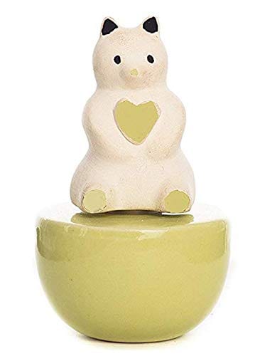 Crazy Sutra Ceramic Teddy Bear Aroma Reed Fragrance Oil Diffuser/Vaporizer for Room, Bathroom, Car Fragrance, Toilet Diffuser - 1pc. (Random Color)