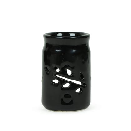 Crazy Sutra Black Ceramic Tealight Aroma Diffuser