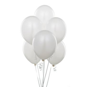 Crazy Sutra Metallic Plain Balloon Silver (Pack of 50)