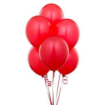 Crazy Sutra Metallic Plain Balloon Red (Pack of 50)