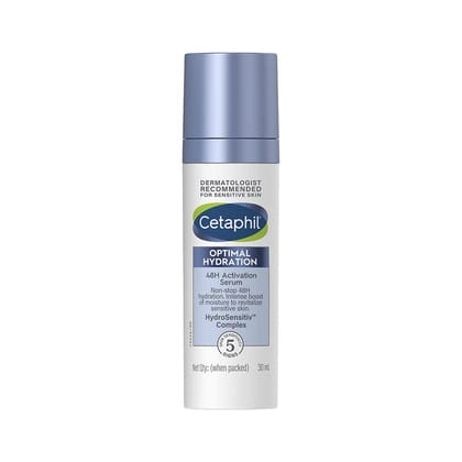 Cetaphil Optimal Hydration Activation Serum  | Lightweight & Fast Hydration | Hyaluronic Acid, Blue Daisy extract, Vitamin B5 | Dermatologist Recommended for Sensitive Skin 30 ML