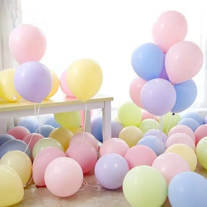 Crazy Sutra  Pastel Assorted Balloons Multicolor for Party Birthday Baby Shower Anniversary Decorations Pack of 50 Pcs