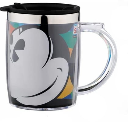 SKI Cherry Micky Mouse Stainless Steel Mug with Sipper Lid 350 ml