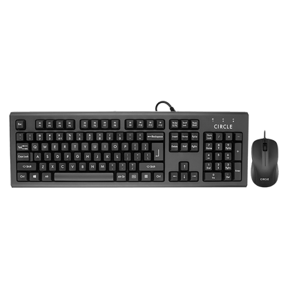 Circle C50 Multimedia USB Wired keyboard & Mouse Combo(3yr Brand Warranty)
