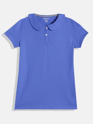 Girls Royal Blue Polo T-shirt