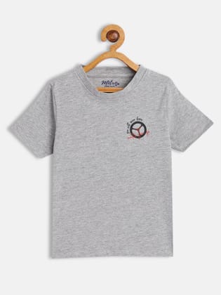 Boys Grey Printed Crew Neck T-shirt-10