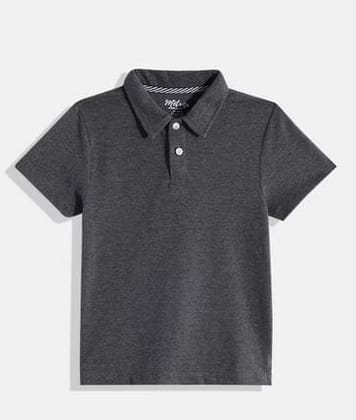 Boys Charcoal Polo T-shirt