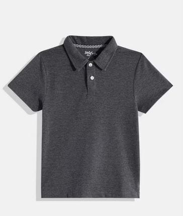 Boys Charcoal Polo T-shirt