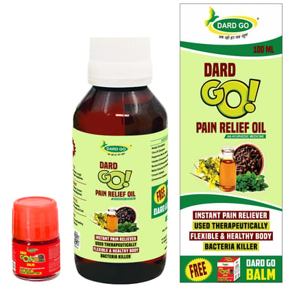 DARDGO Pain Relief Oil Mixture of Ayurvedic Herbs Effective on Joint Pain, Knee Pain, Sciatica Pain, Leg Pain and Body Pain Relief | Herbal Pain Reliver for Men and Women, 100 ml Pack of 1