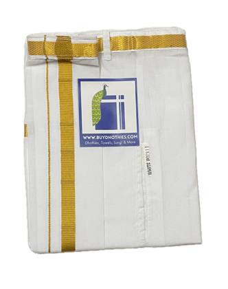 Easy Wear Dhothi (Velcro attached) - Wear with Confidence