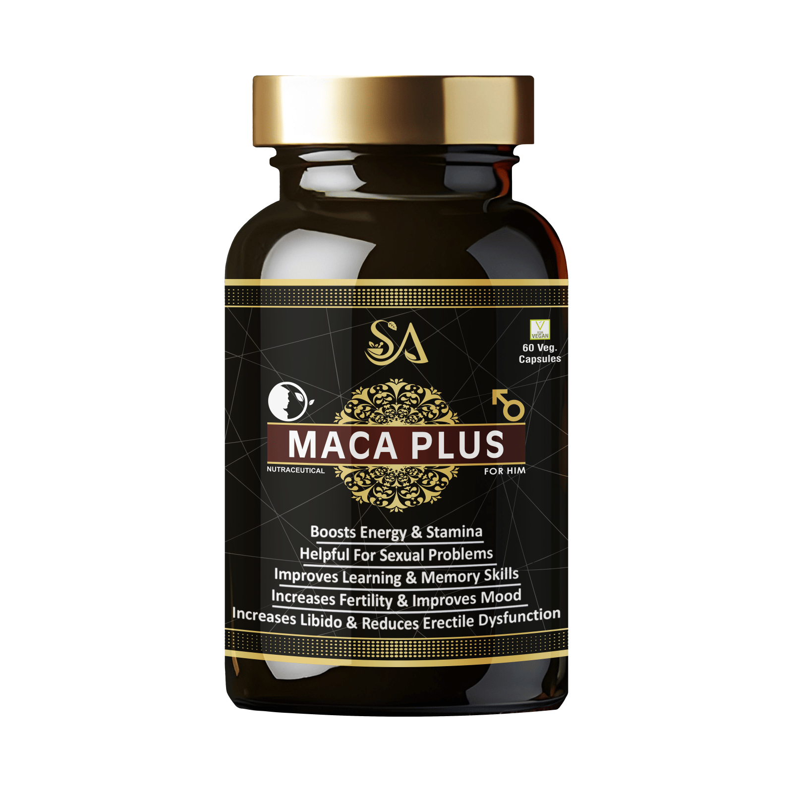 MACA PLUS(Better performance, High in antioxidant content, Effective maca root for better stamina, Elevate mood levels naturally)