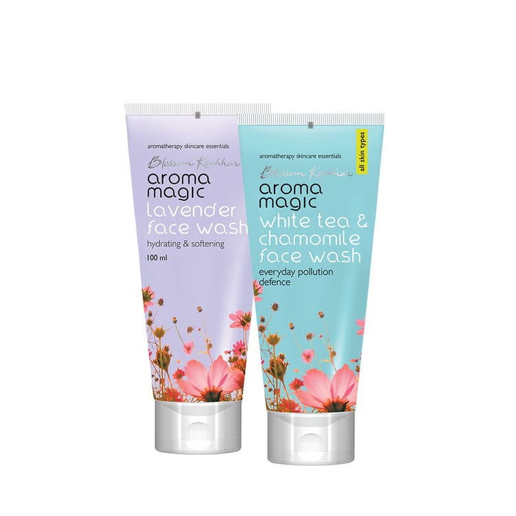 Aroma Magic White Tea Chamomile & Lavender Face Wash Combo For Dry Skin (100 gm each) Pack of 2