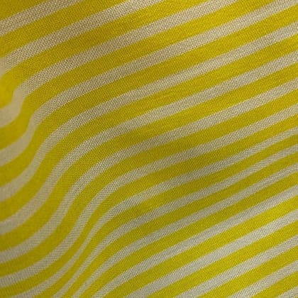 CPY001-Cotton-Sunshine Stripes: Cotton Yellow Stripe Fabric 3 meters