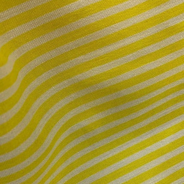 CPY001-Cotton-Sunshine Stripes: Cotton Yellow Stripe Fabric 3 meters