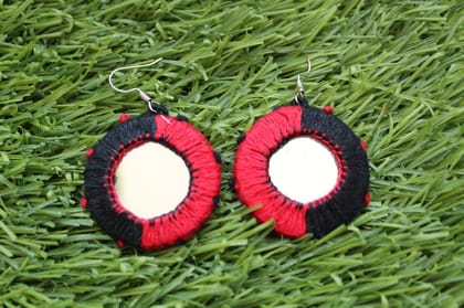 Popcorn Banjara Half-half Earrings