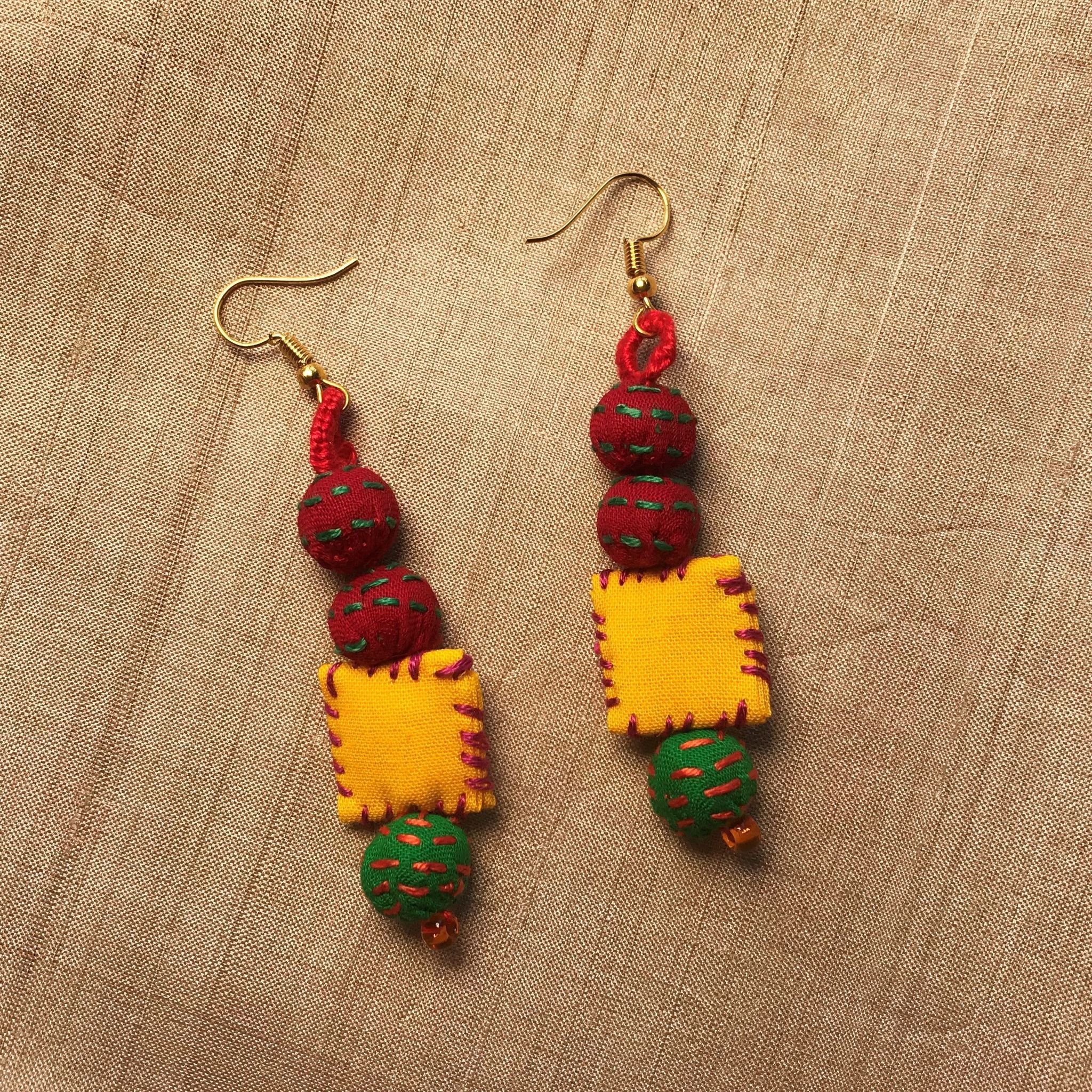 Kantha Millipede Earrings