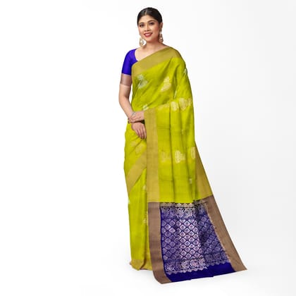 Pear Green Color Attractive Big Peacock Butta Pure Kanjivaram Silk Saree