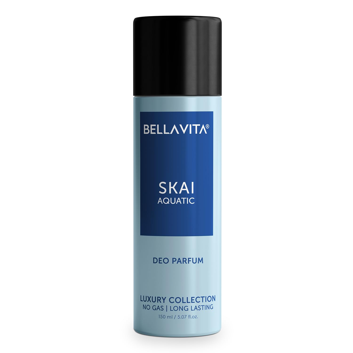 Bella Vita Luxury SKAI AQUATIC No Gas Deodorant Body Parfum for Men with Bergamot, Pineapple, Lavender | Aquatic & Fresh Fragrance Musky & Premium & Long Lasting Body Perfume DEO 150 ML