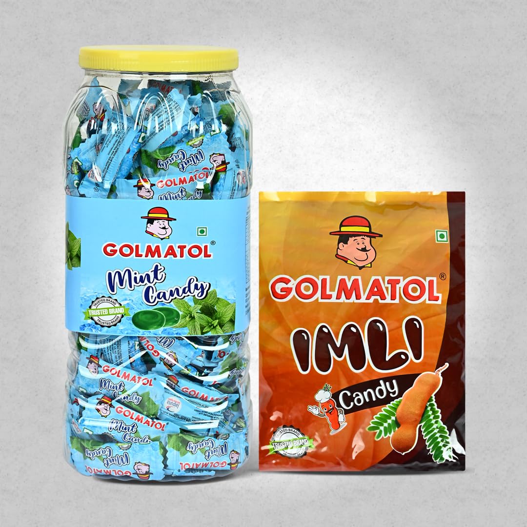 Golmatol Mint and Imli Candy Combo - 945g (170/100 Pieces)