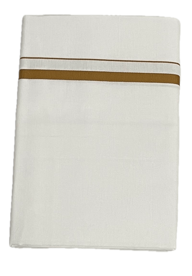 Pure White Cotton Classic border Dhothi - Mundu - Sarathi Vesti