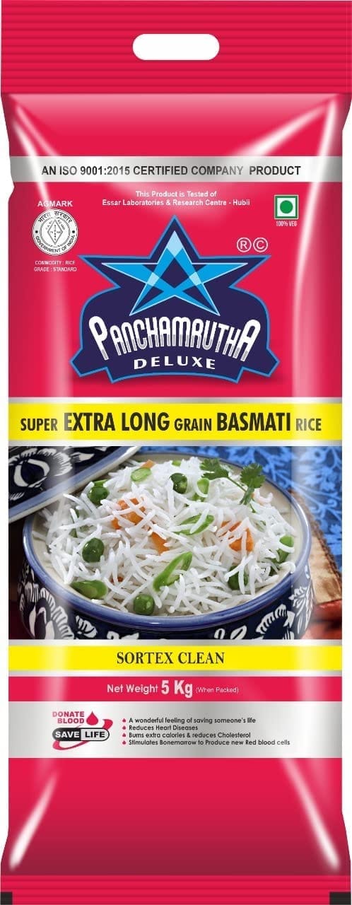 XXXL BASMATI RICE (5KG) , PANCHAMRUTHA DELUXE