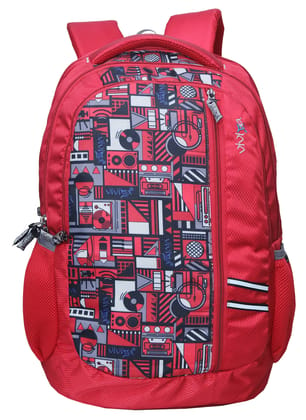 VIVIZA V-118 CASUAL BACKPACK FOR MEN AND WOMEN RED