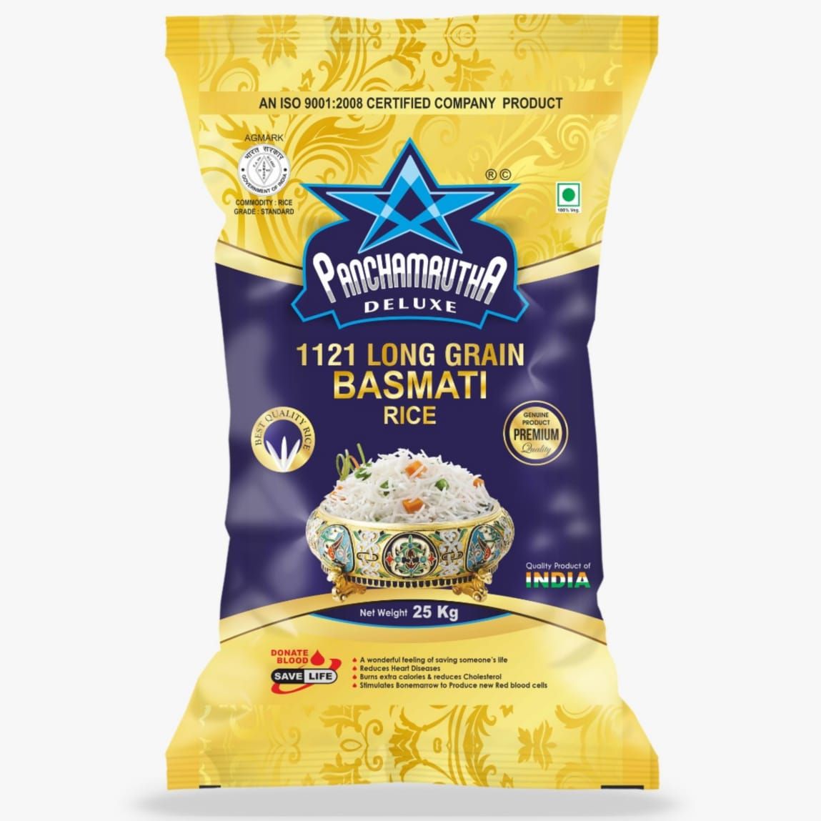 1121 BASMATI RICE 1121 (26KG), PANCHAMRUTHA DELUXE