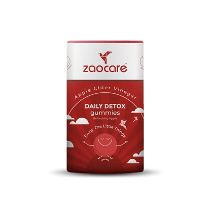 Zaocare Daily Detox Gummies For Men & Women | Supports Healthy Weight Management, Gut Health, Digestion, Detox & Cleansing | 30 Gummies Pack (1 Gummy Daily)