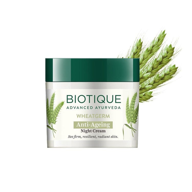 Biotique Wheatgerm Anti-Ageing Night Cream (50gm)