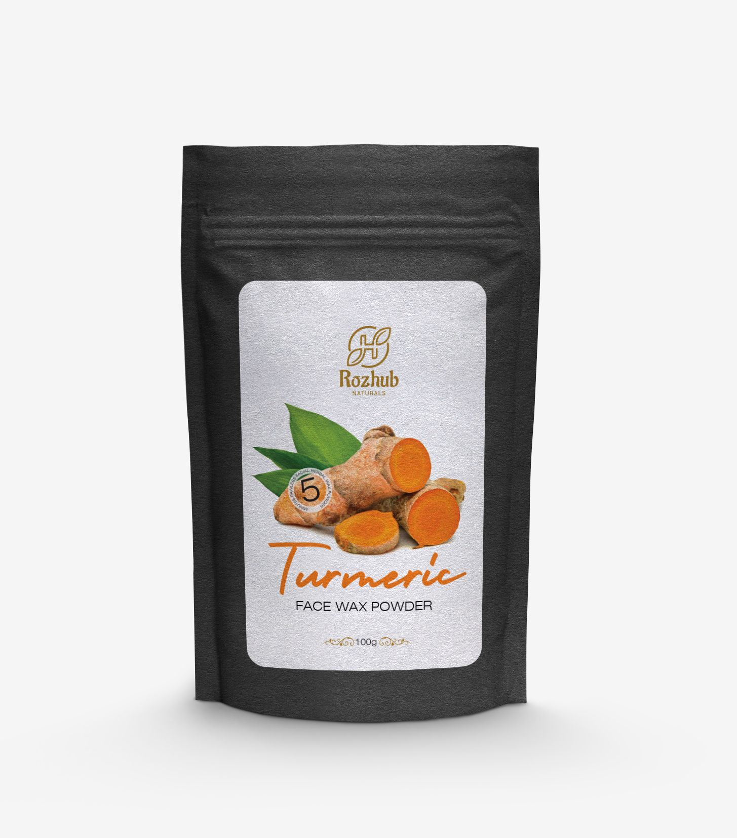 Turmeric Face Wax Powder, 5 min Painless Natural Face Hair Removal Waxing Powder, Easy to use at home, No chemicals - No Irritation, No Skin rashes - 100gm