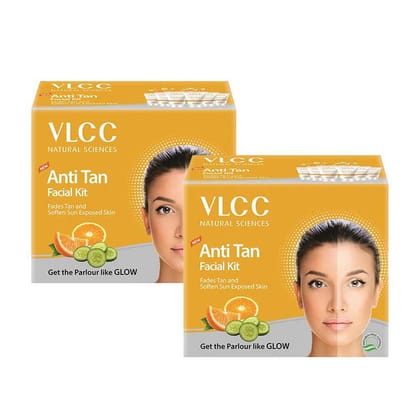 VLCC Anti Tan Single Facial Kit(60 gm each) Pack of 2