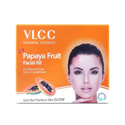 VLCC Papaya Fruit Facial kit for Blemish Free & Fairer Complexion (60gm)