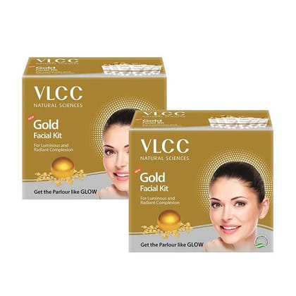 VLCC Gold Single Facial Kit (60 gm each) Pack of 2