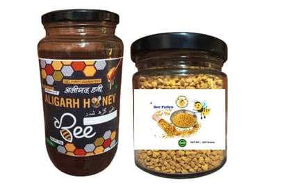 Raw Ber Honey + Bee Pollen (Combo Pack)
