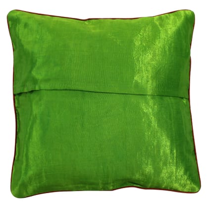 Garvi Gurjari (A Gujarat Govt Enterprise Hand Embroidered Mashru Cushion Cover(GGCMCV09)