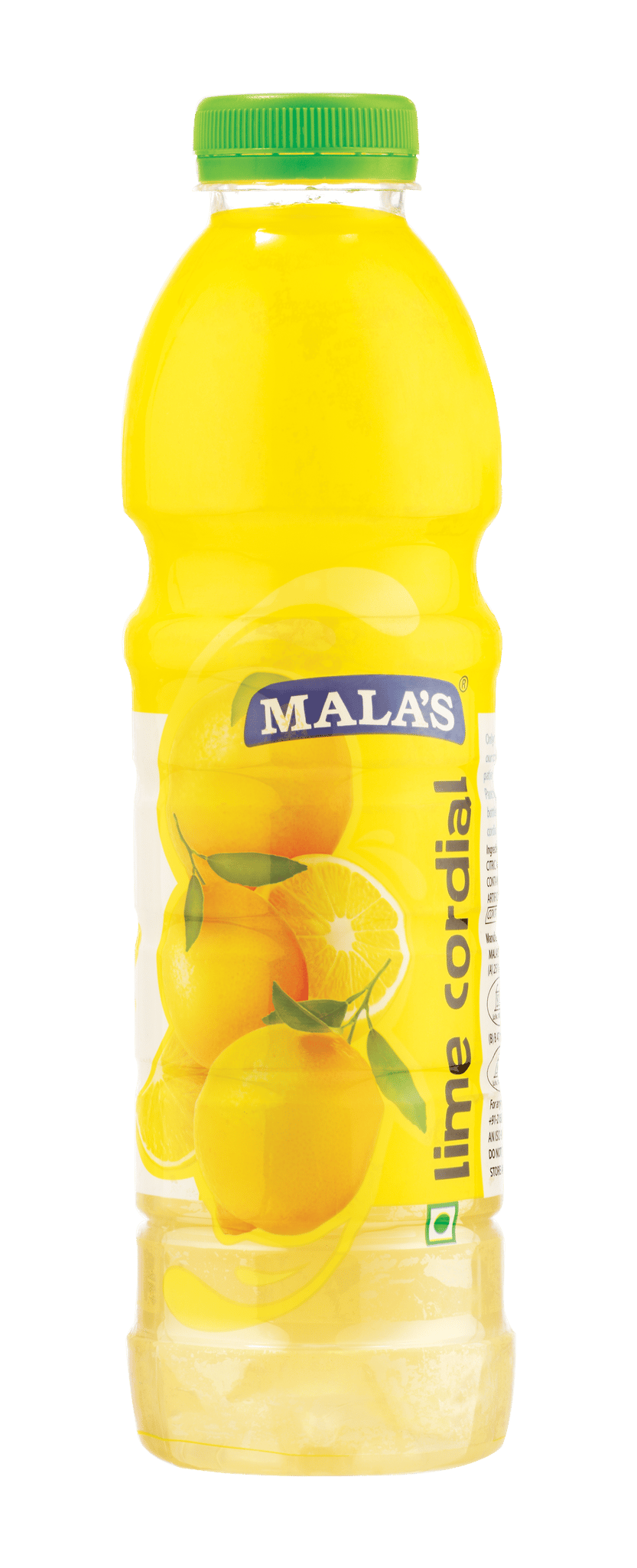 Malas Lime Cordial 750ml Pet Bottle