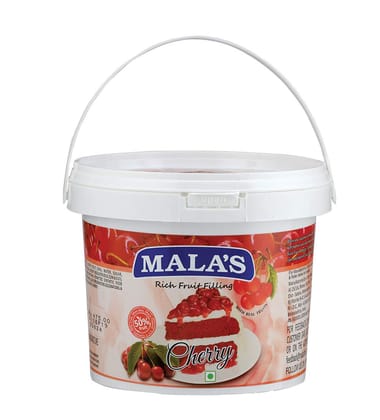 Mala's Cherry Fillings for Pie , Pastry & Cake 1KG