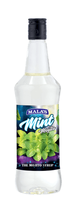 Mala's Transparent Mint Mojito Cordial Syrup 750 ml for Mocktail & Cocktail