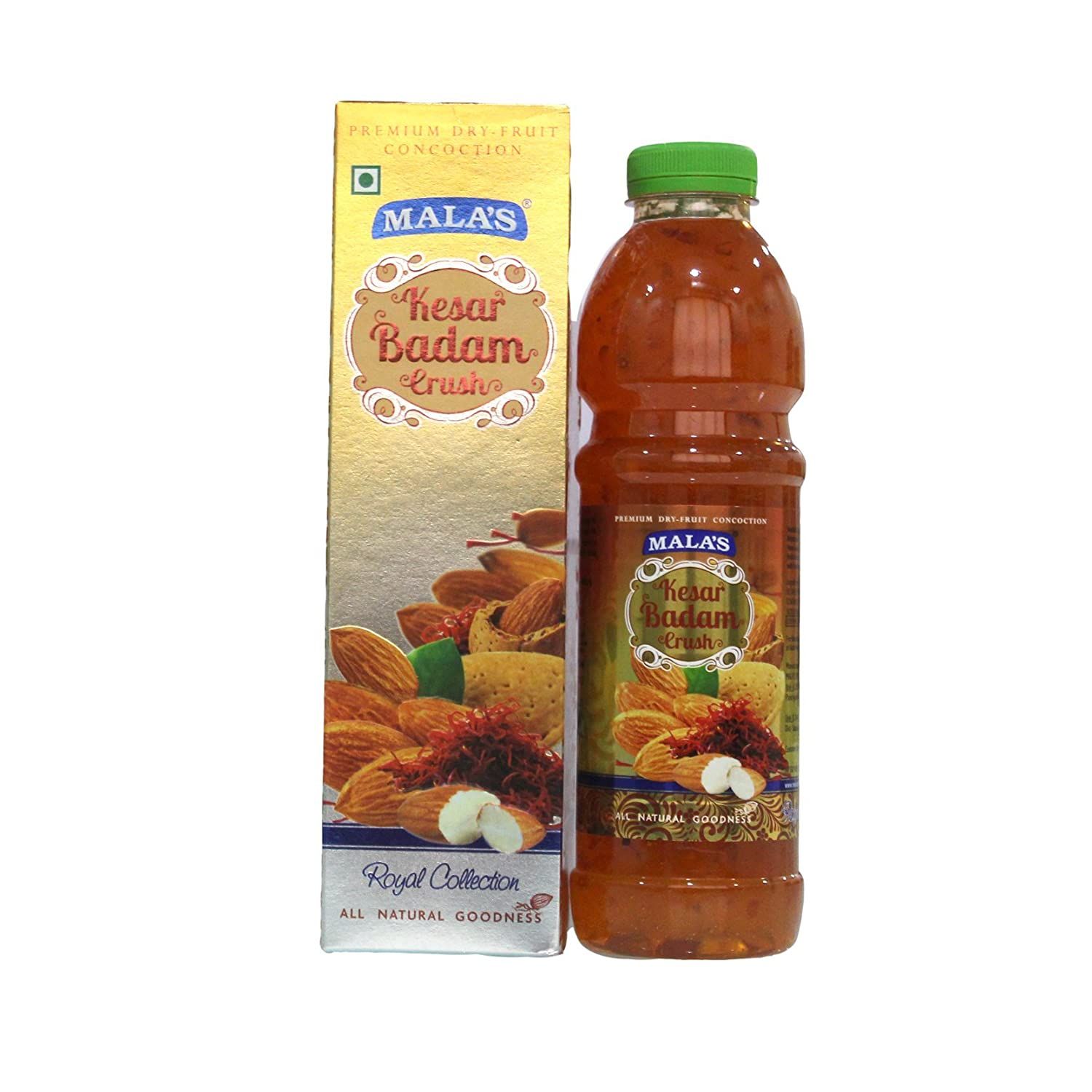 Malas Kesar Baddam Crush 750ml Pet Bottle