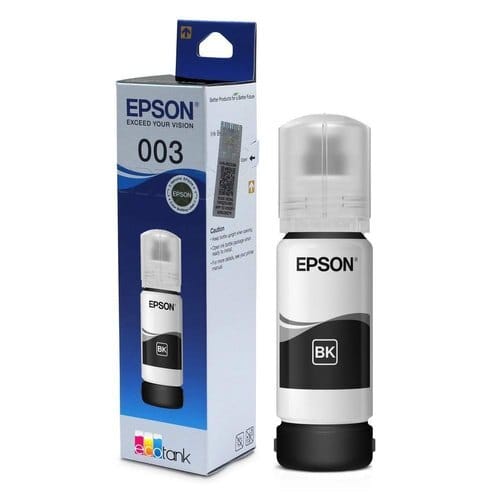 Epson 003 Black Ink Bottle 65 ml for EcoTank L1100 series / L1200 series / L3100 series / L3200 series / L5100 series / 5200 series printer