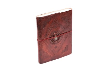 Leather Diary, Brown Colour Antique Handmade Leather Bound Notepad for Men and Women , Gift for any one